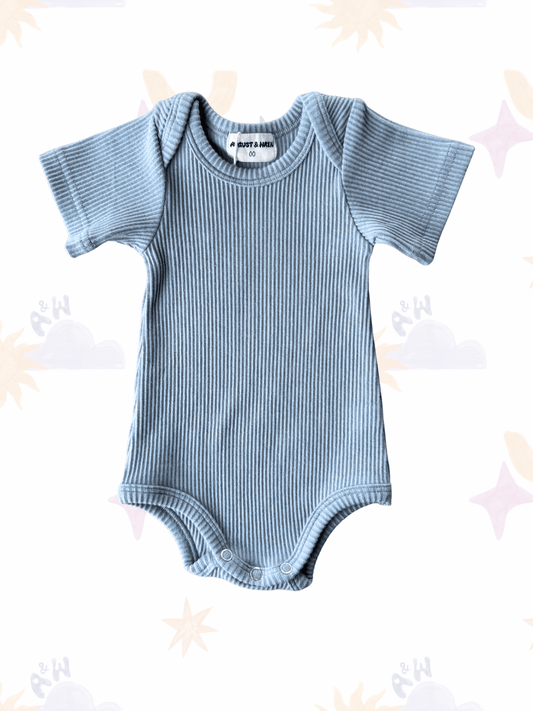 Essentials | Ribbed Bodysuit | Sky