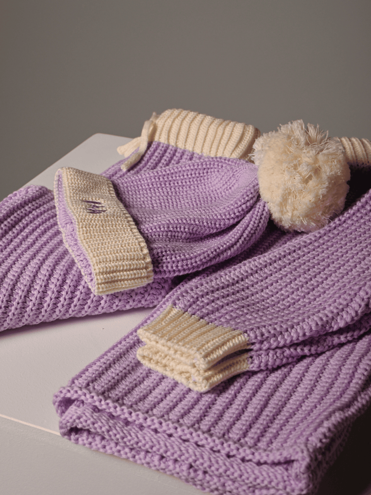Chunky Knit Bundle - Lilac