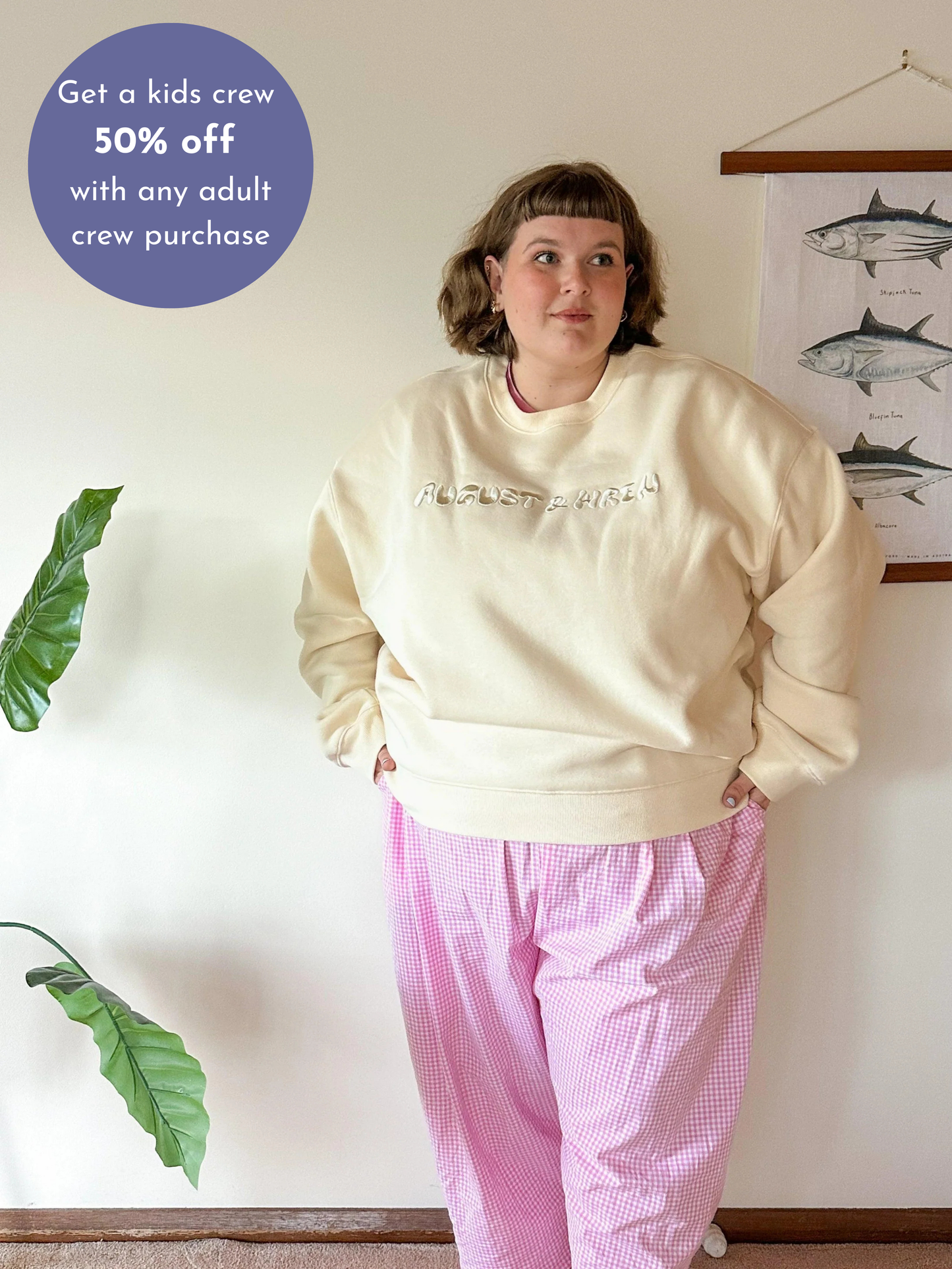 Fleece Crew Neck | Adults | Cream