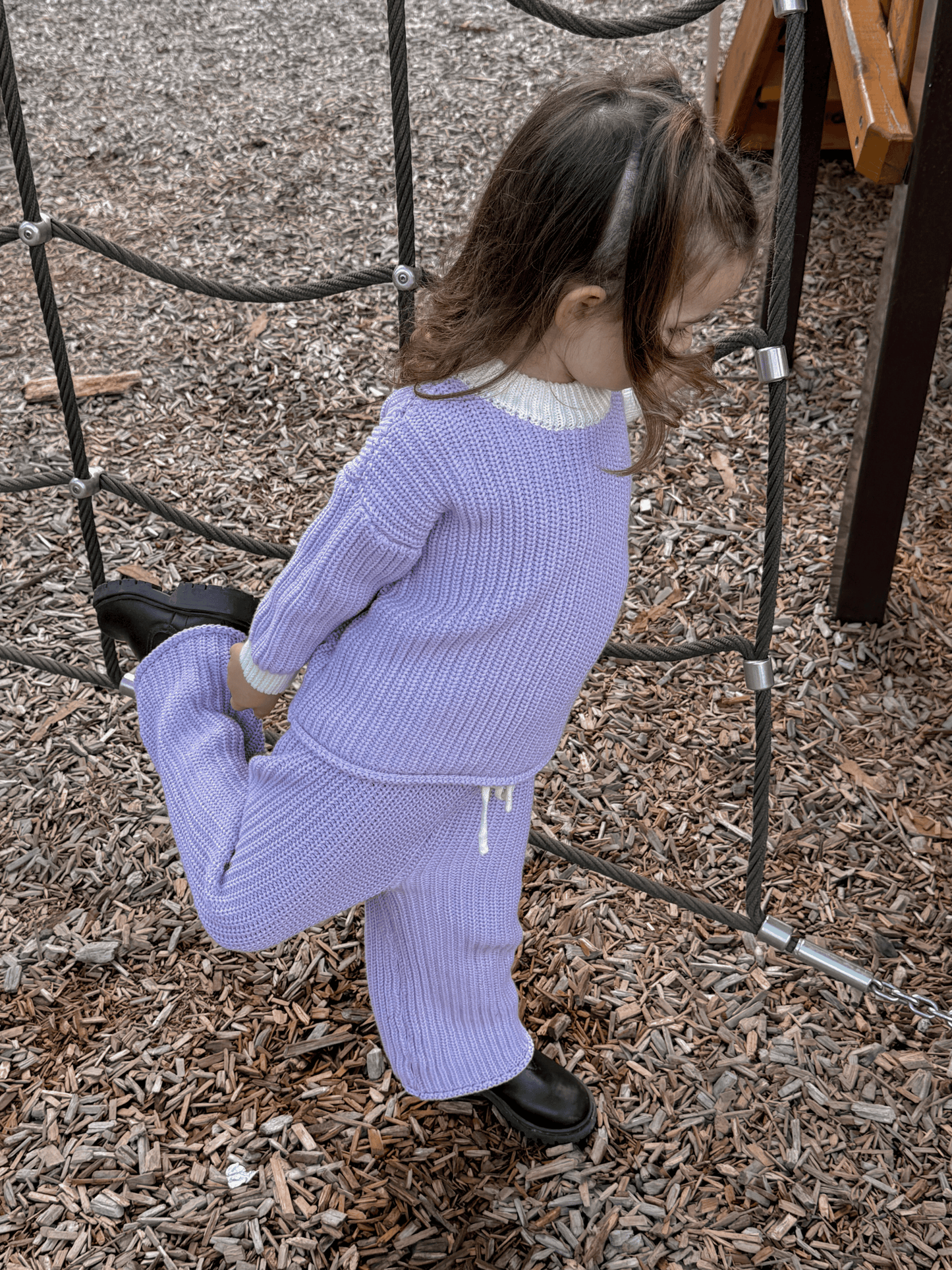 Chunky Knit Jumper | Lilac
