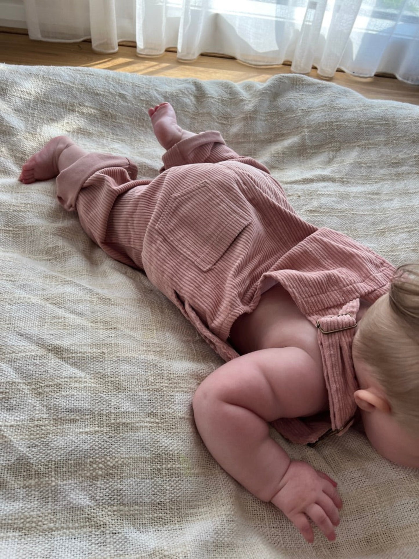 Corduroy Overalls | Pink