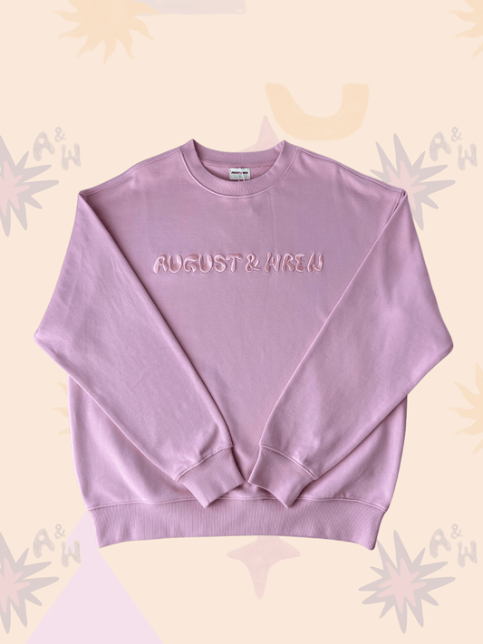 Organic Cotton French Terry Crew Neck | Adults | Pink