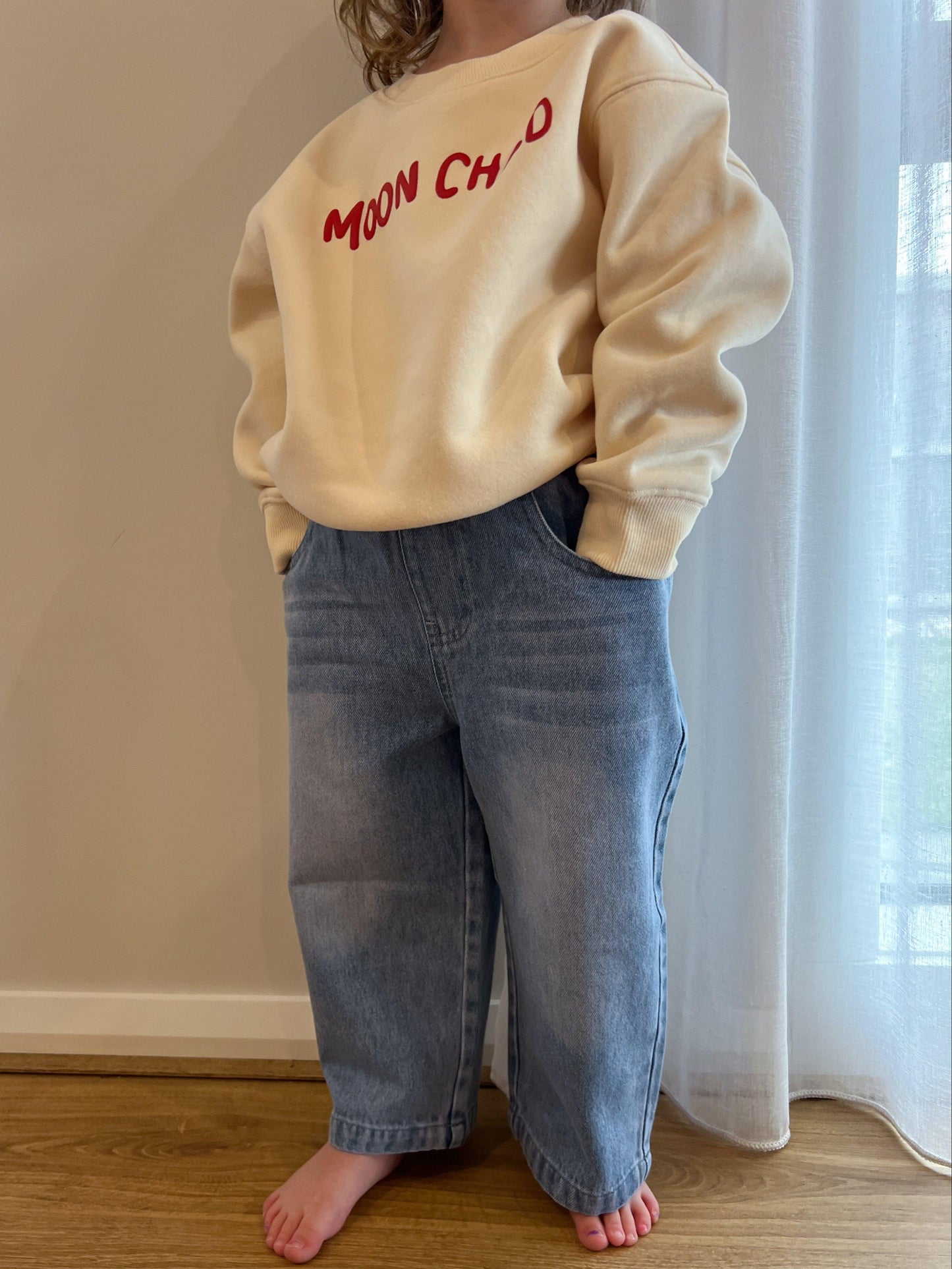 Fleece Crew Neck | Kids | Cream