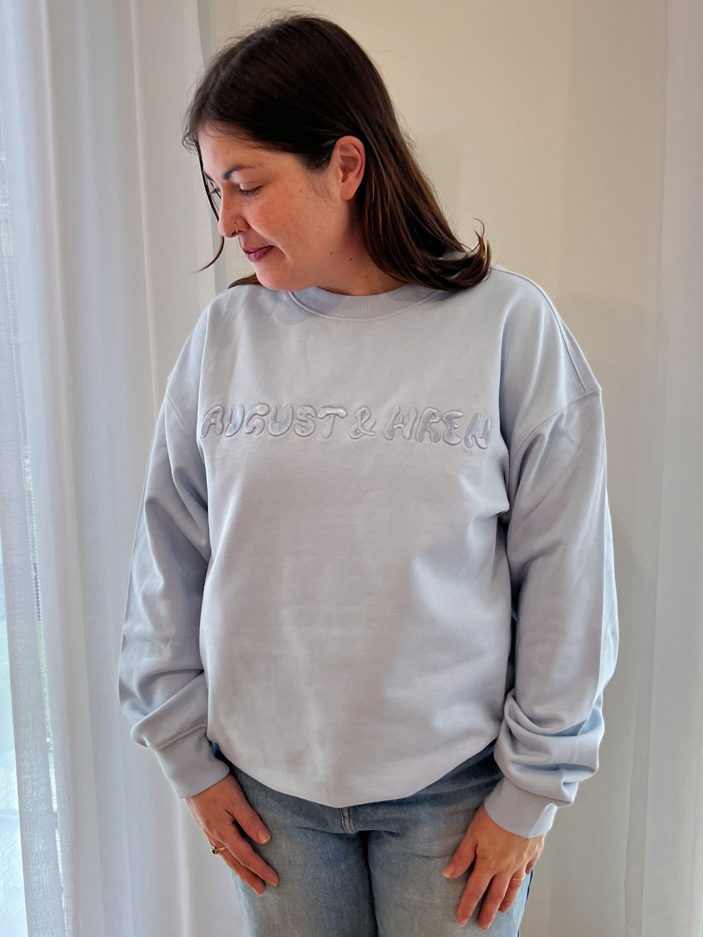 Organic Cotton French Terry Crew Neck | Adults | Blue