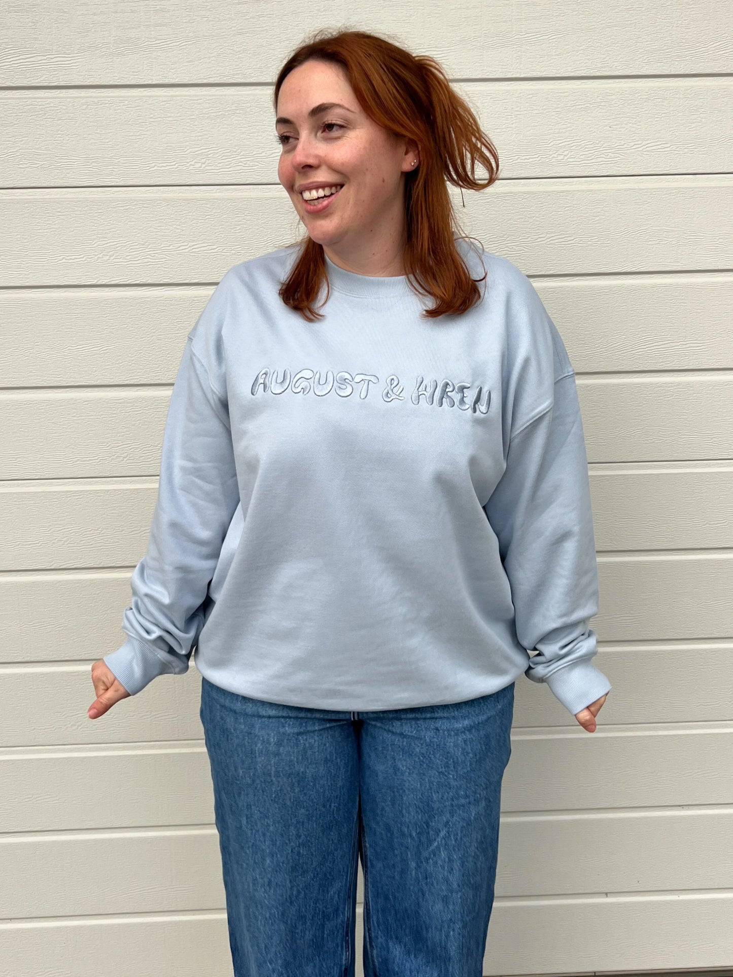 Organic Cotton French Terry Crew Neck | Adults | Blue