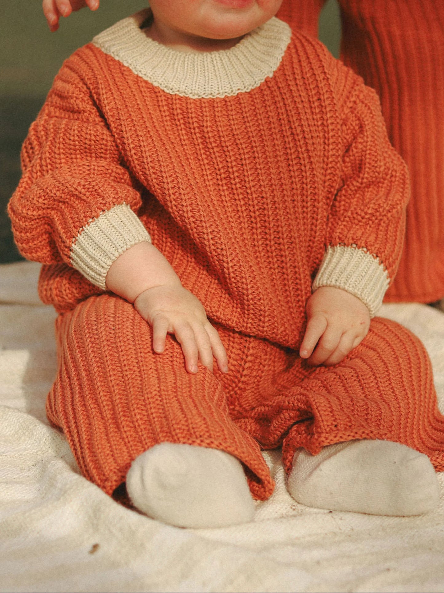 Chunky Knit Jumper | Rust