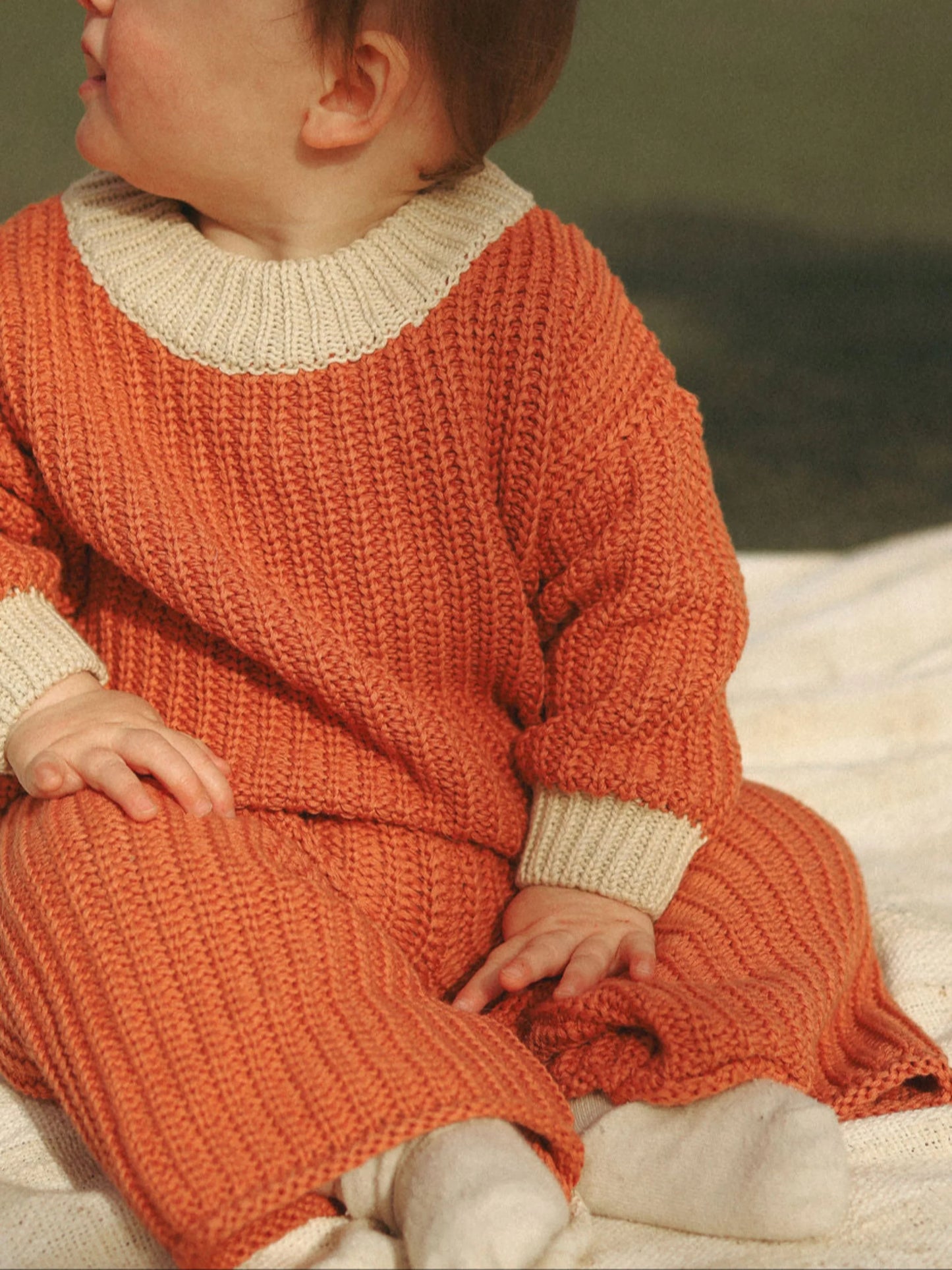 Chunky Knit Jumper | Rust