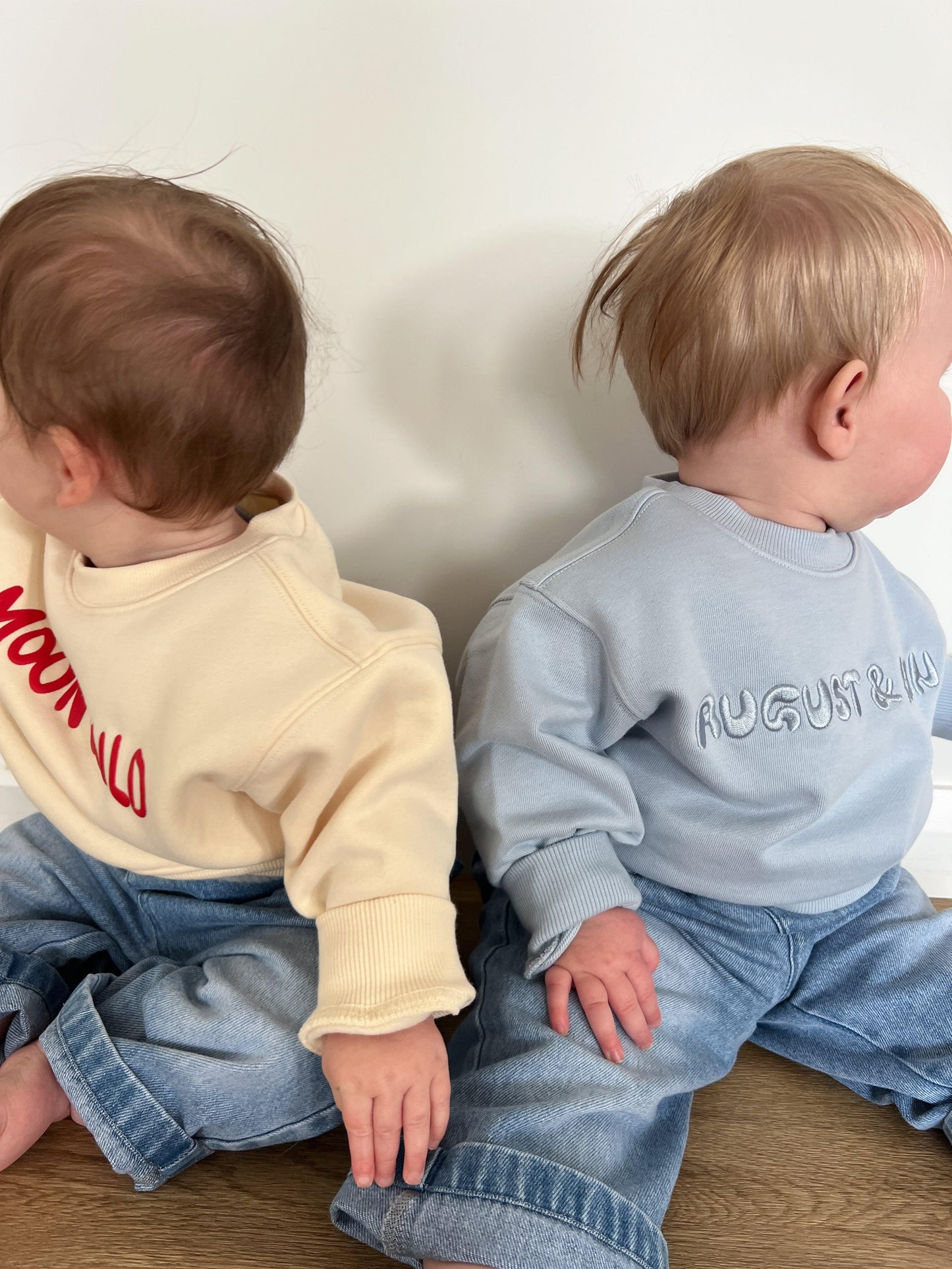 Organic Cotton French Terry Crew Neck | Kids | Blue