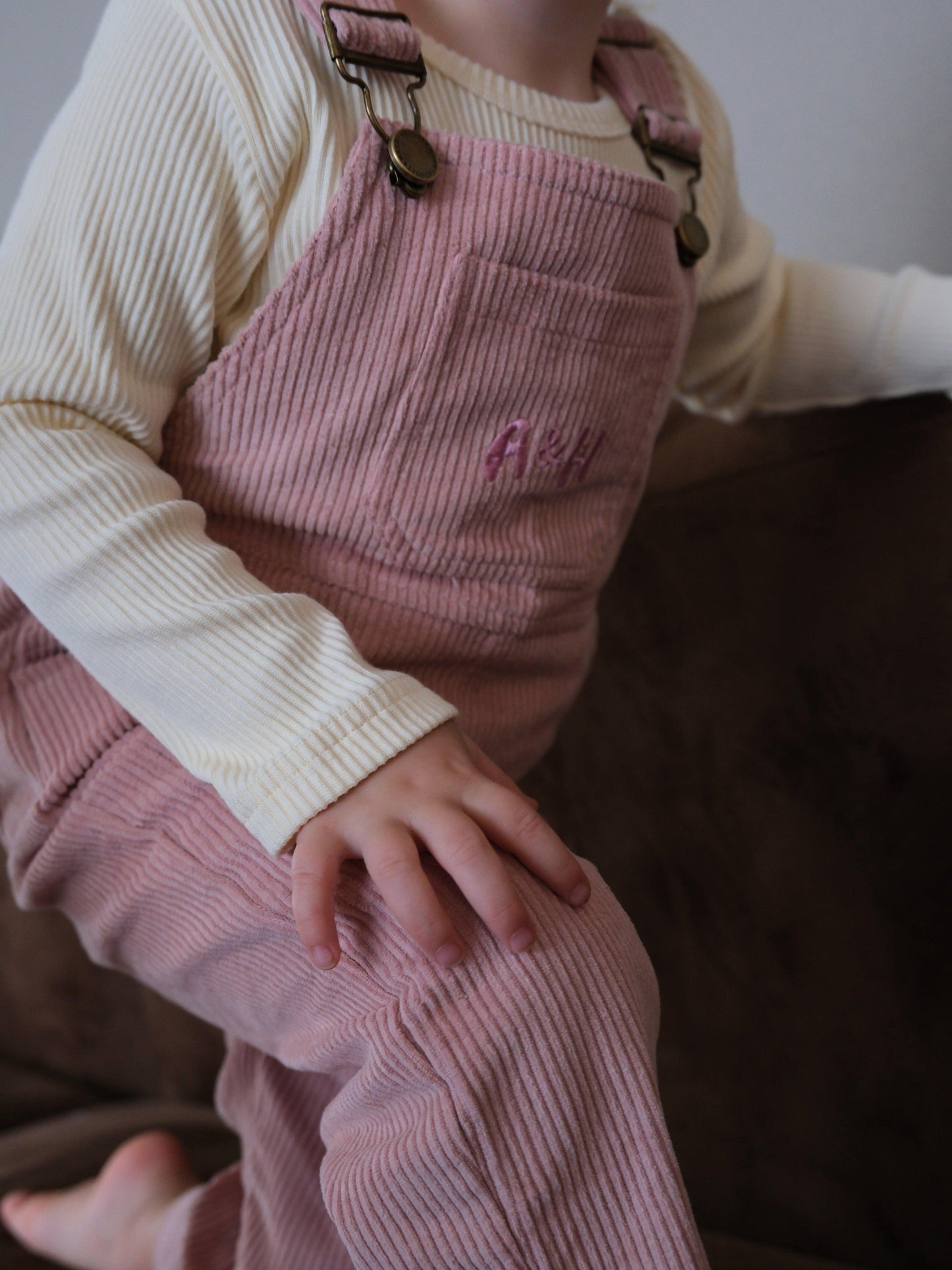 Corduroy Overalls | Pink