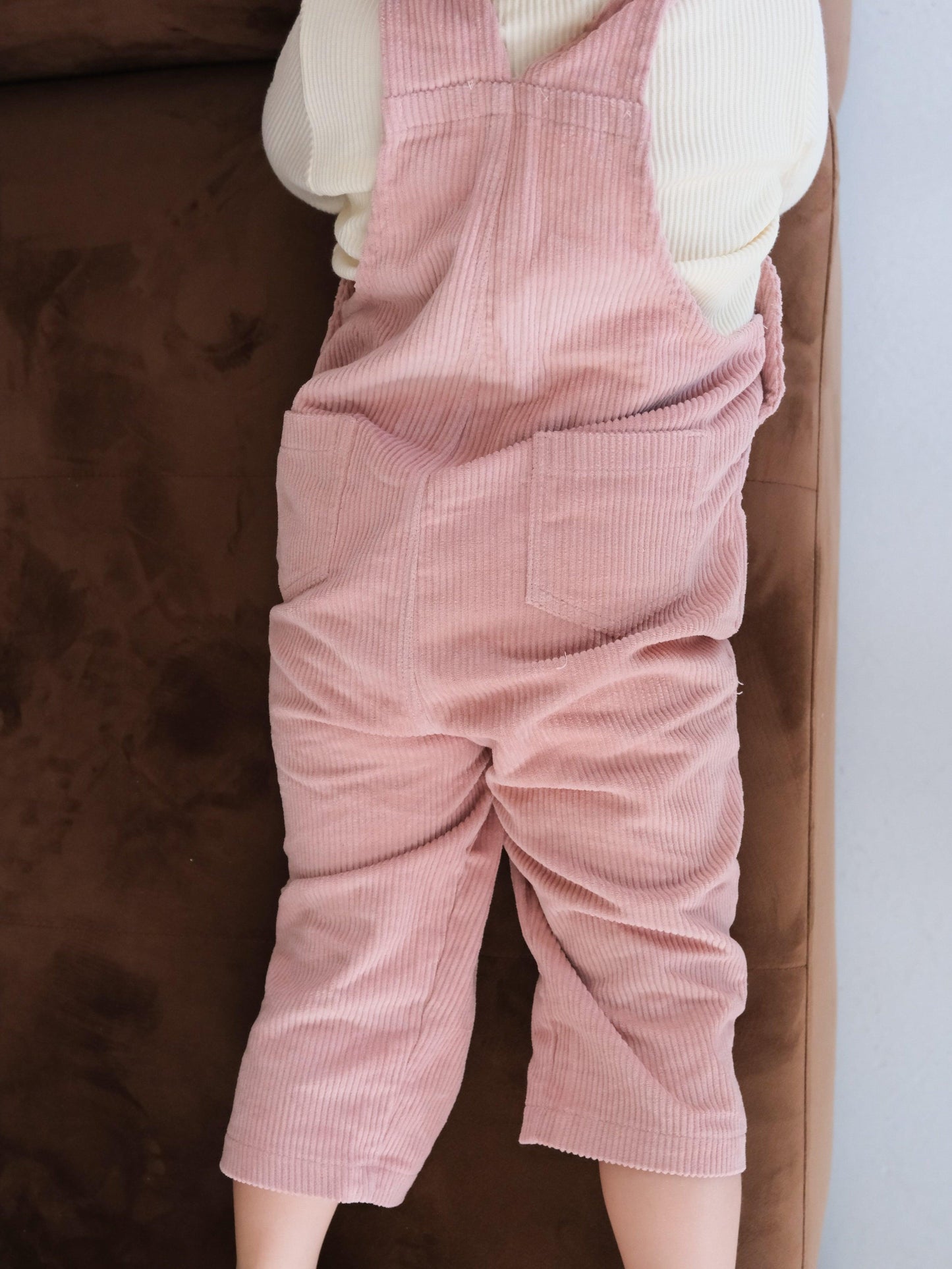 Corduroy Overalls | Pink