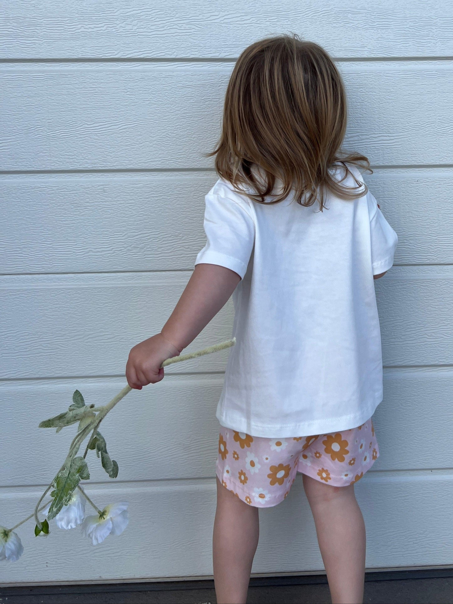 White Logo Tee