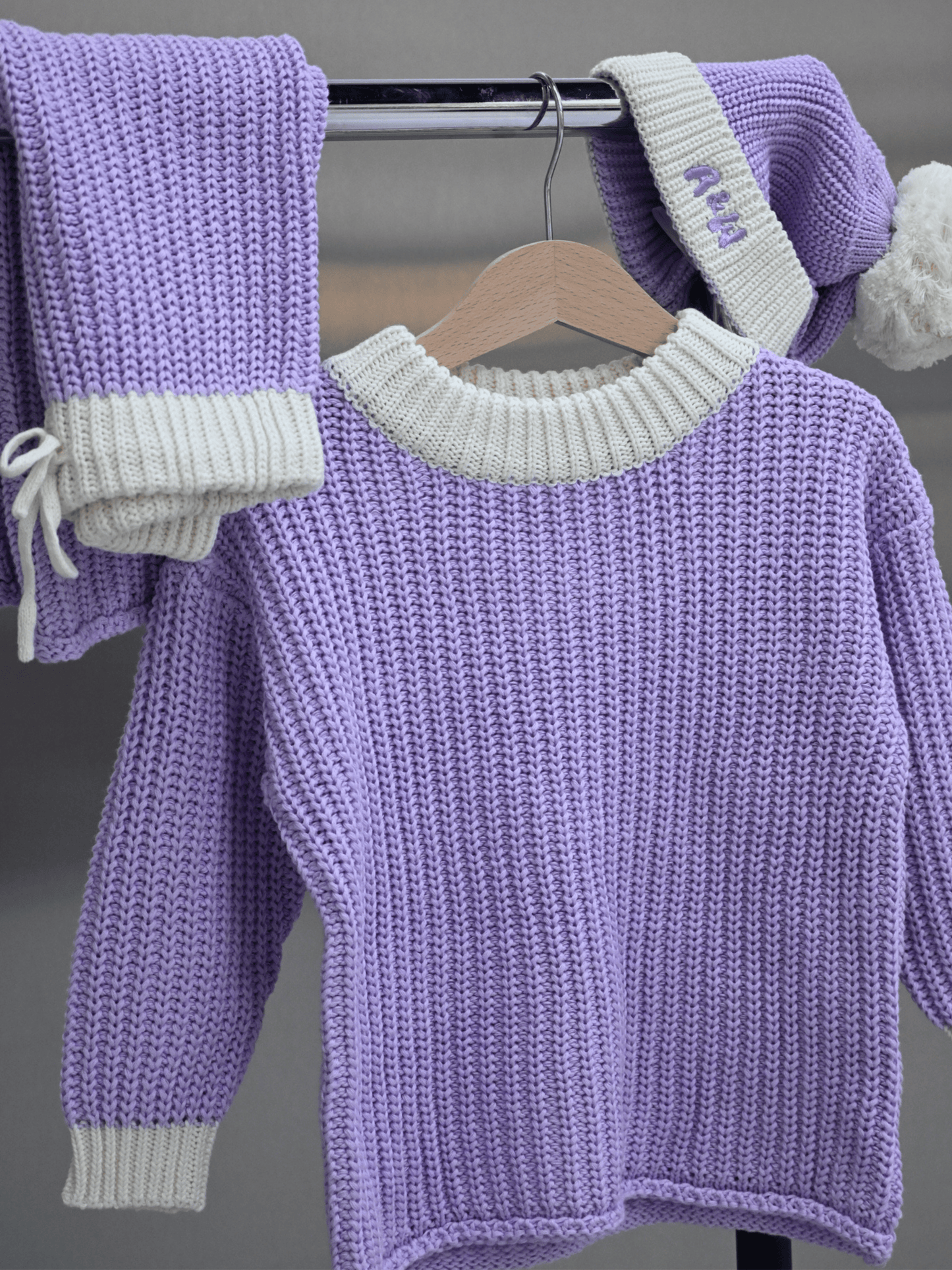 Chunky Knit Jumper | Lilac