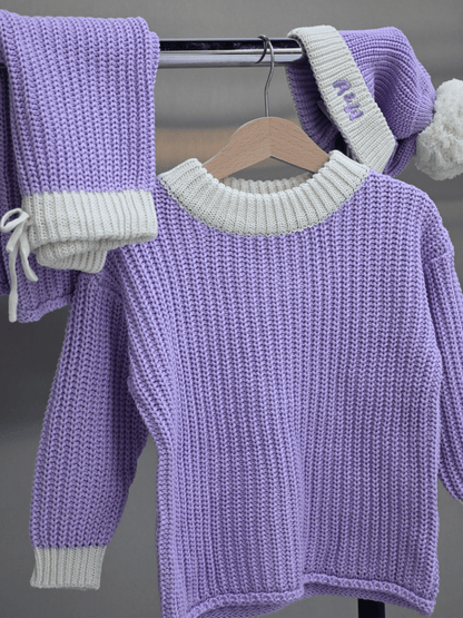 Chunky Knit Jumper | Lilac