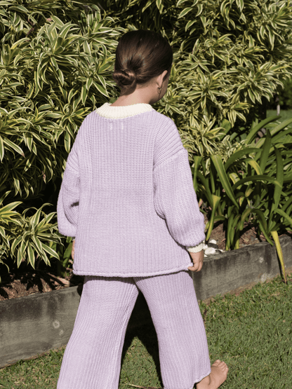 Chunky Knit Jumper | Lilac
