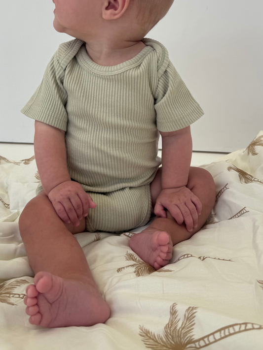Essentials | Ribbed Bodysuit | Olive