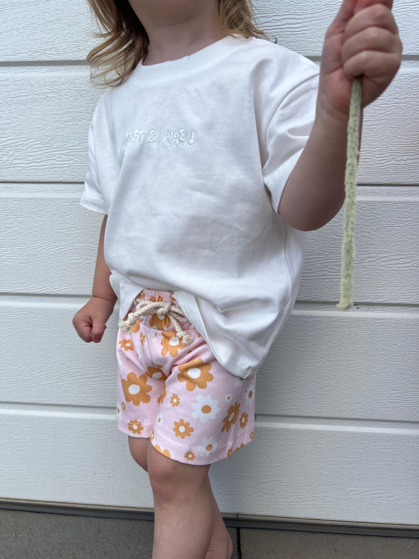 White Logo Tee