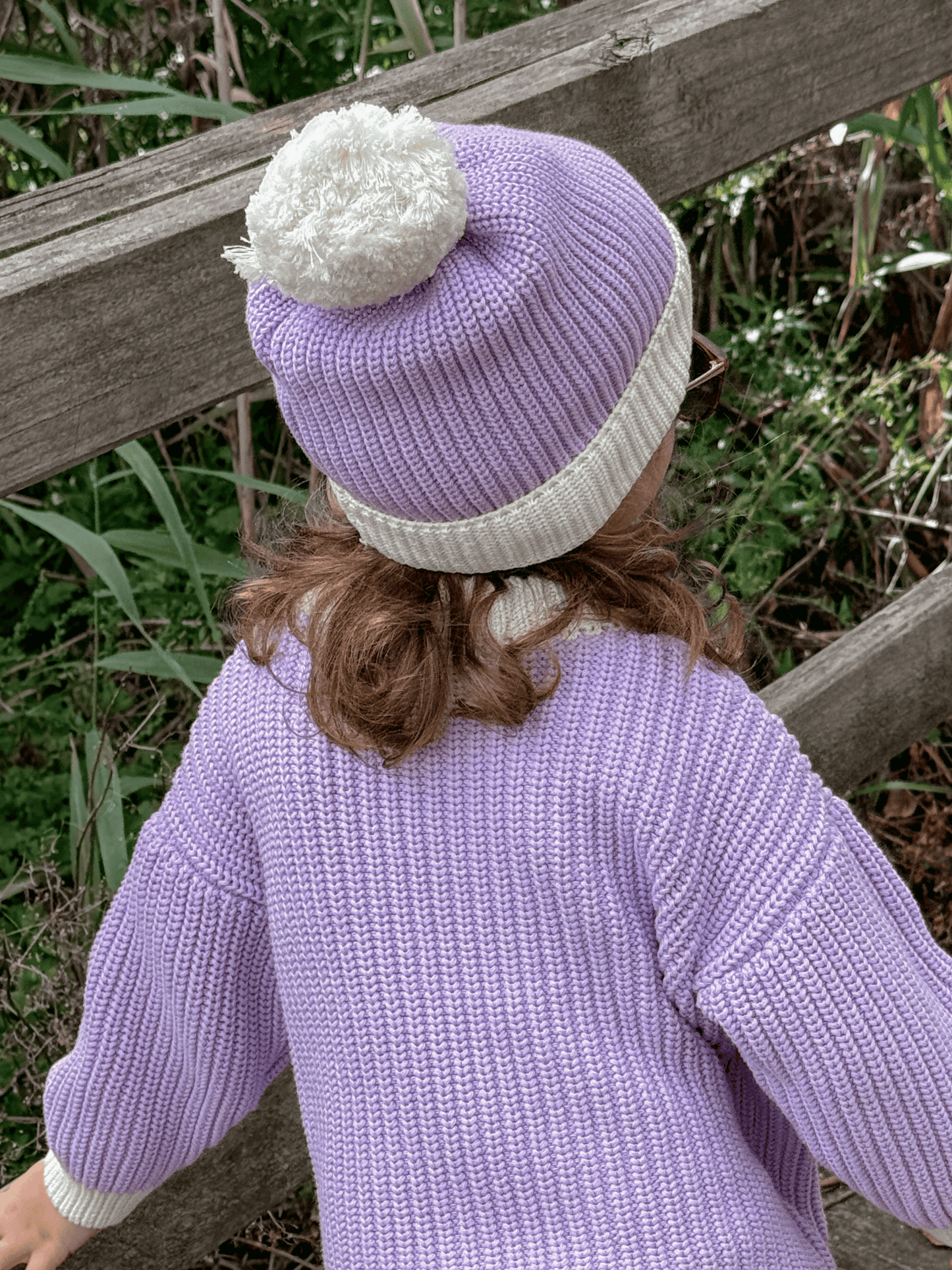 Chunky Knit Beanie | Lilac