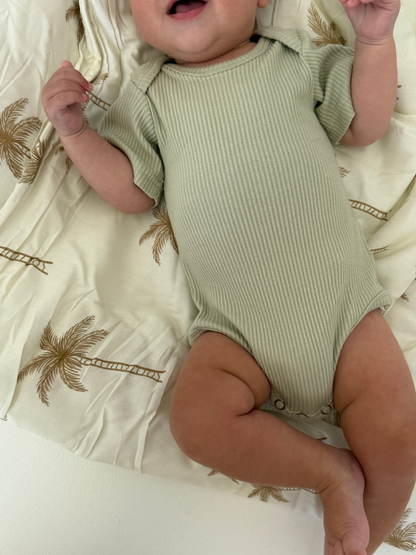 Essentials | Ribbed Bodysuit | Olive