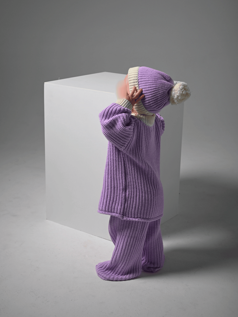 Chunky Knit Beanie | Lilac