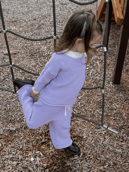 Chunky Knit Jumper | Lilac