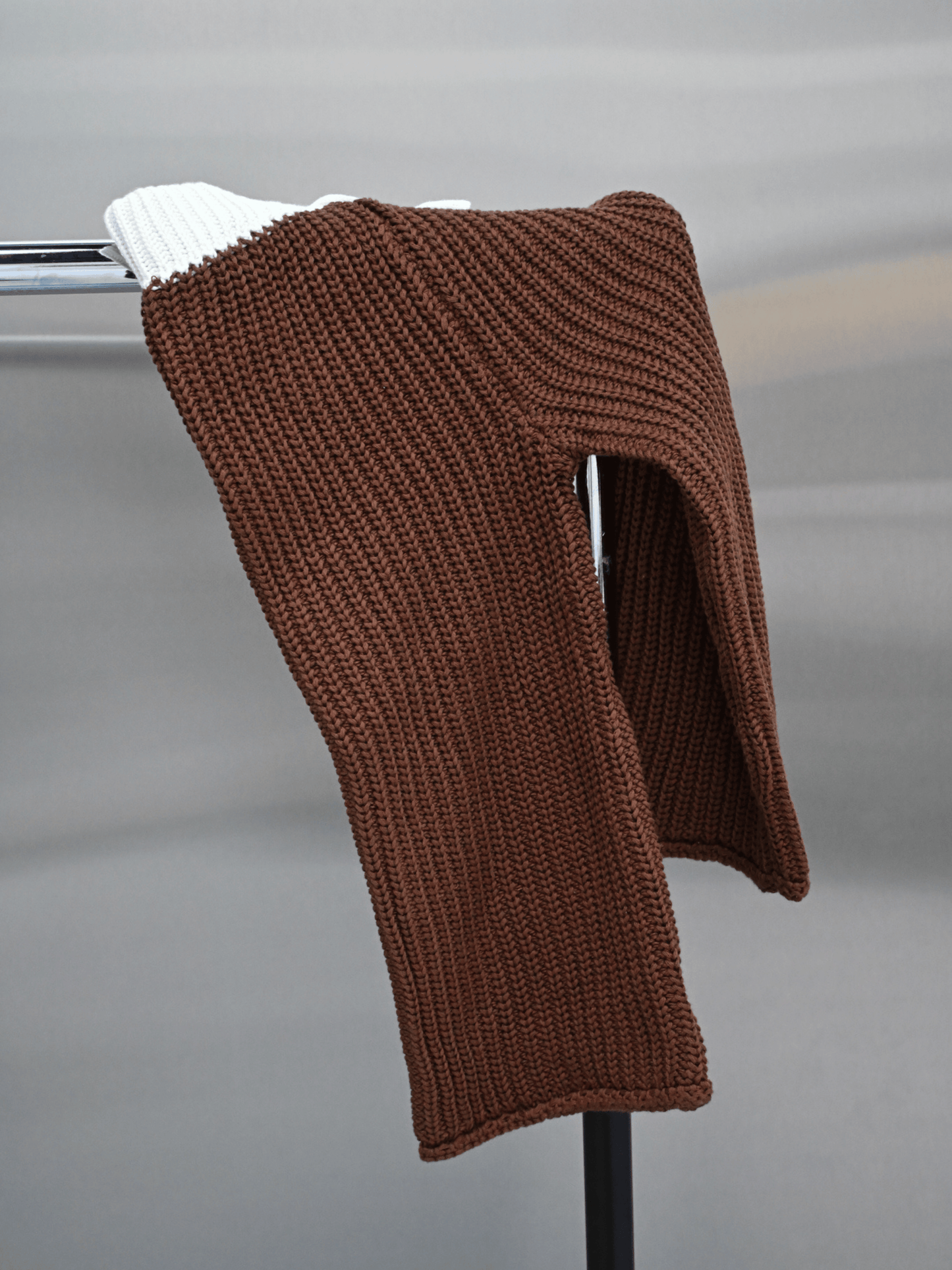 Chunky Knit Pants | Choc