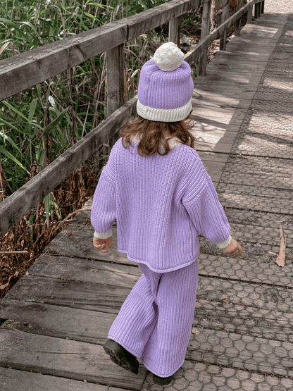 Chunky Knit Jumper | Lilac