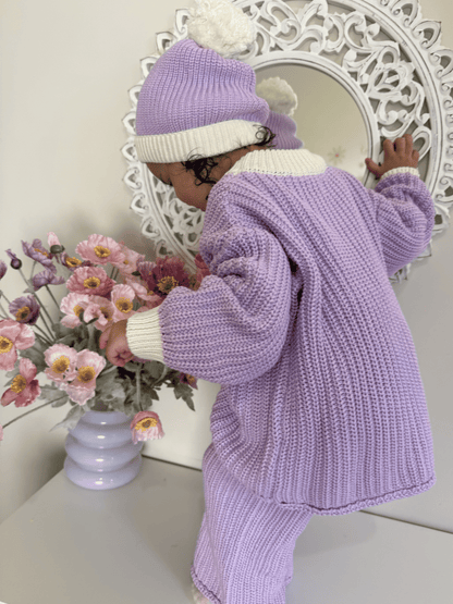 Chunky Knit Jumper | Lilac