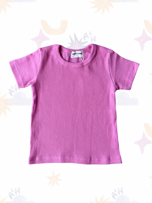 Essentials | Ribbed Tee | Rosie