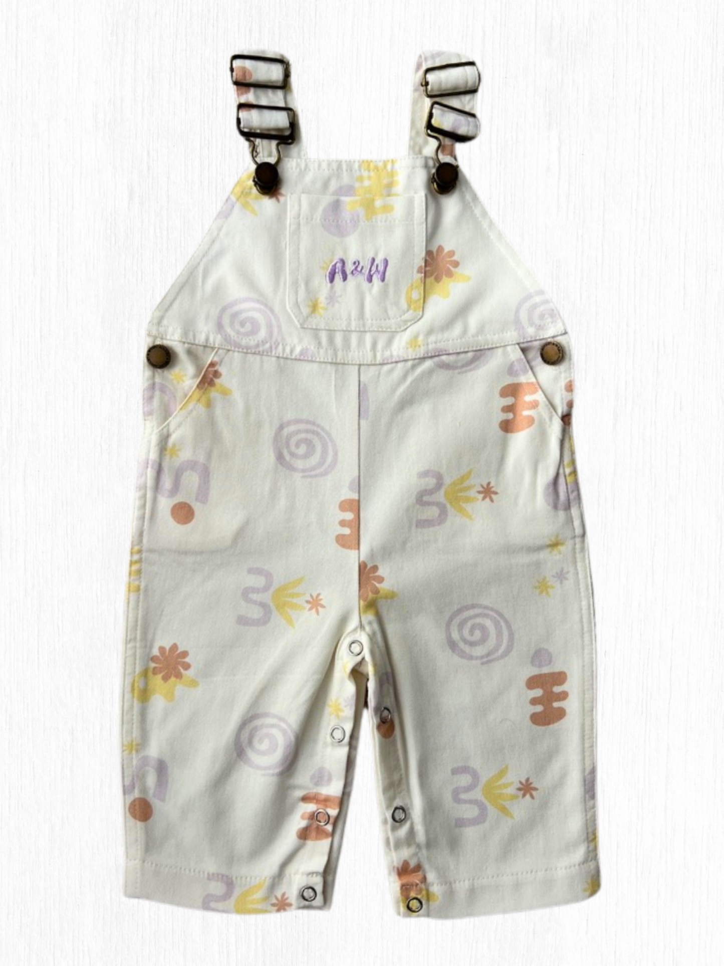 Seaside Spring Overalls | Coral