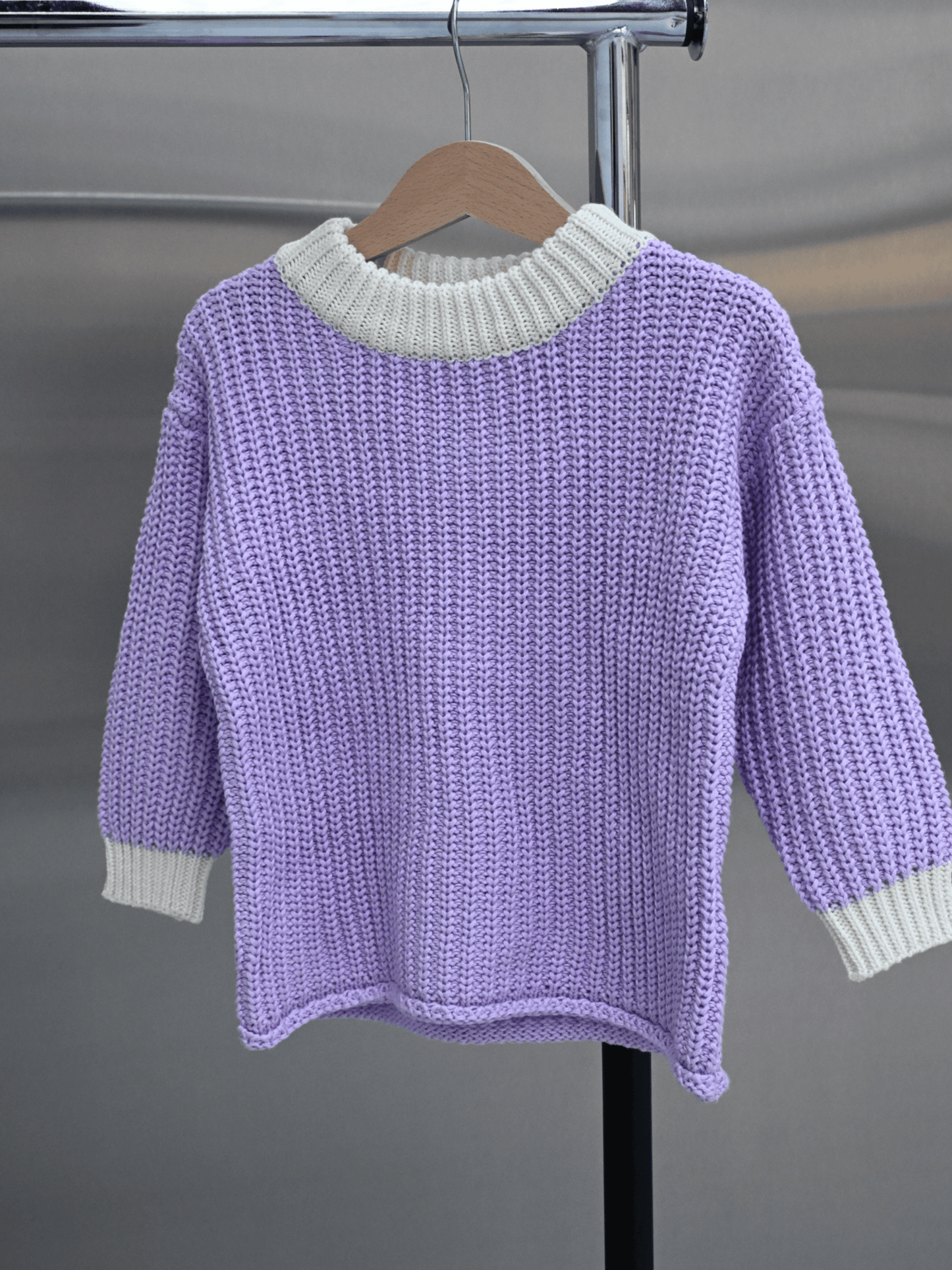 Chunky Knit Jumper | Lilac