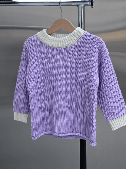 Chunky Knit Jumper | Lilac