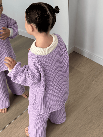 Chunky Knit Jumper | Lilac