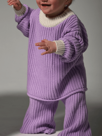 Chunky Knit Jumper | Lilac