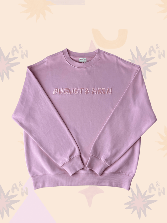 Organic Cotton French Terry Crew Neck | Adults | Pink