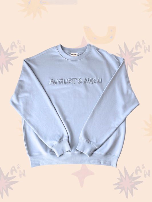 Organic Cotton French Terry Crew Neck | Adults | Blue