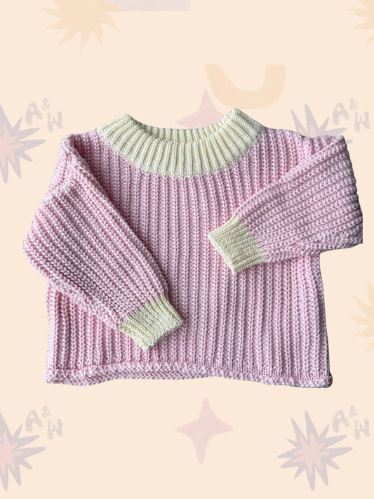 Chunky Knit Jumper | Pink