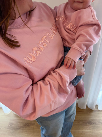 Organic Cotton French Terry Crew Neck | Adults | Pink