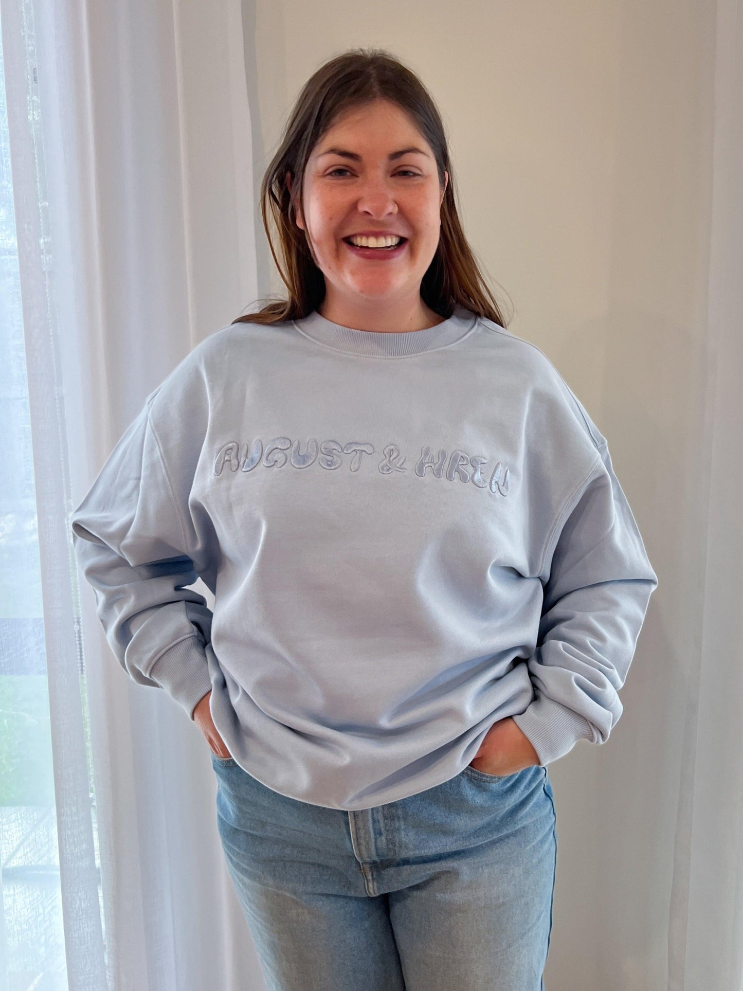 Organic Cotton French Terry Crew Neck | Adults | Blue