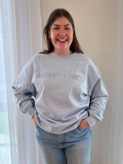 Organic Cotton French Terry Crew Neck | Adults | Blue