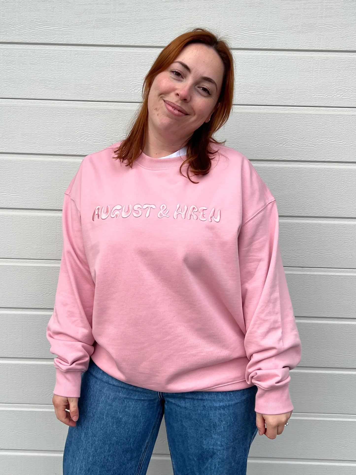 Organic Cotton French Terry Crew Neck | Adults | Pink