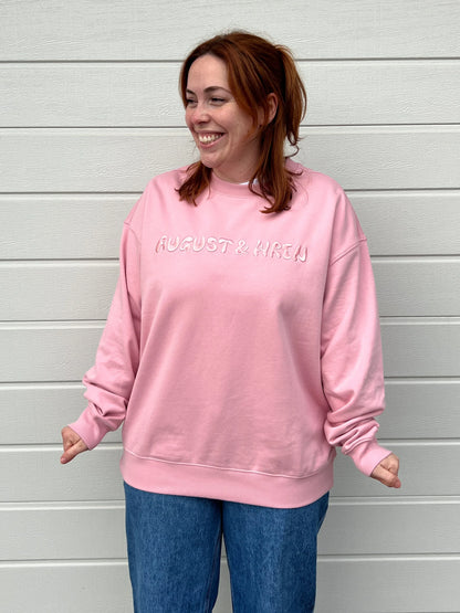 Organic Cotton French Terry Crew Neck | Adults | Pink