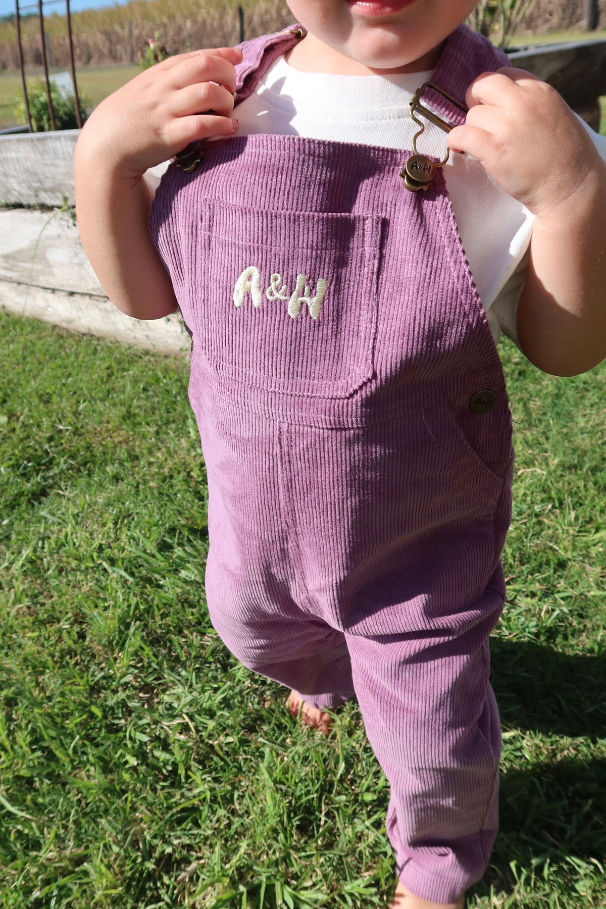 Overalls | Purple Corduroy