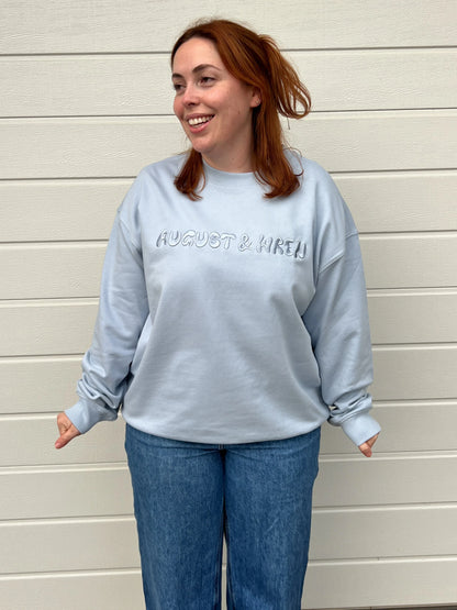 Organic Cotton French Terry Crew Neck | Adults | Blue