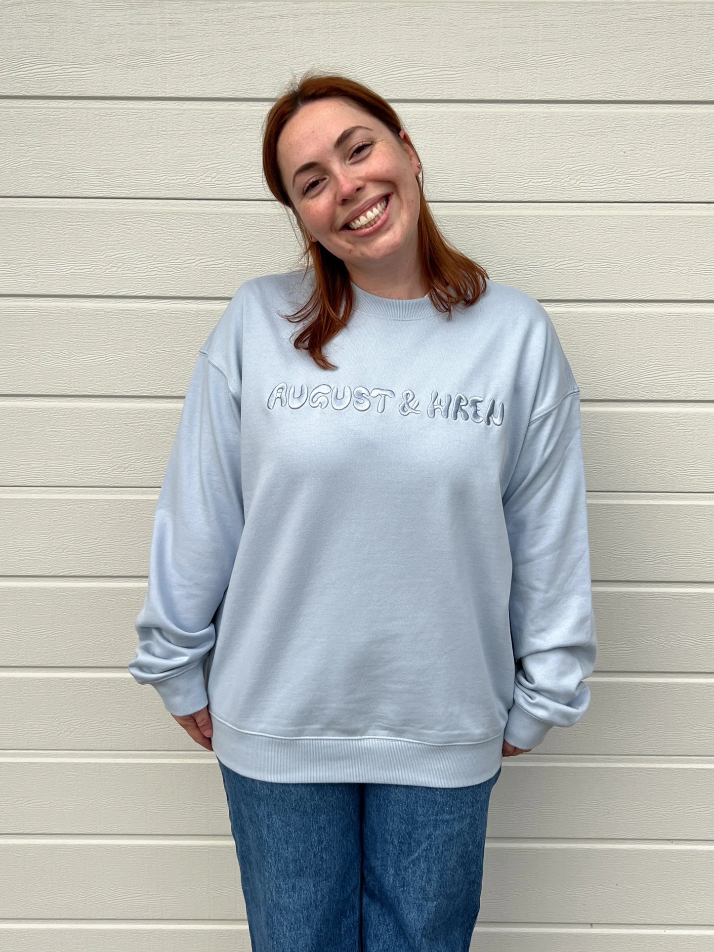 Organic Cotton French Terry Crew Neck | Adults | Blue