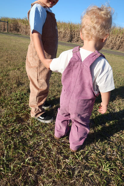 Overalls | Purple Corduroy