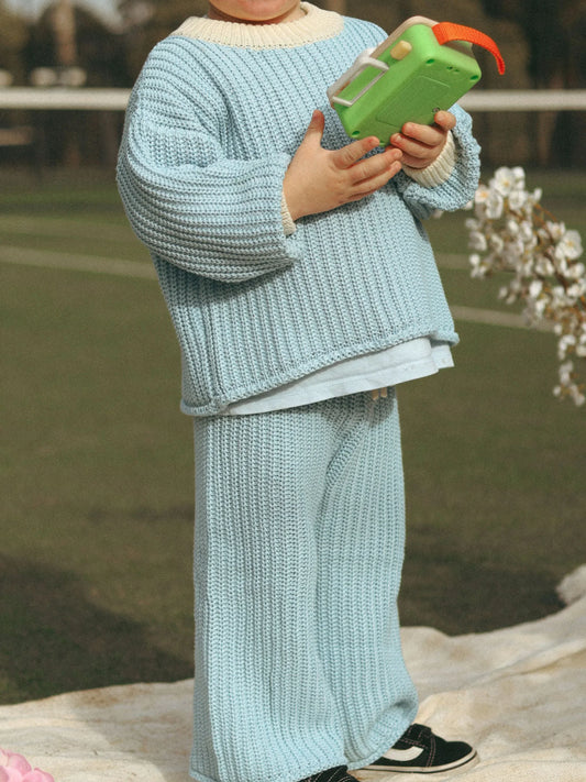Chunky Knit Jumper | Blue