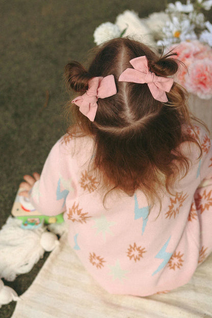 Leo Jacquard Knit Jumper | Pink