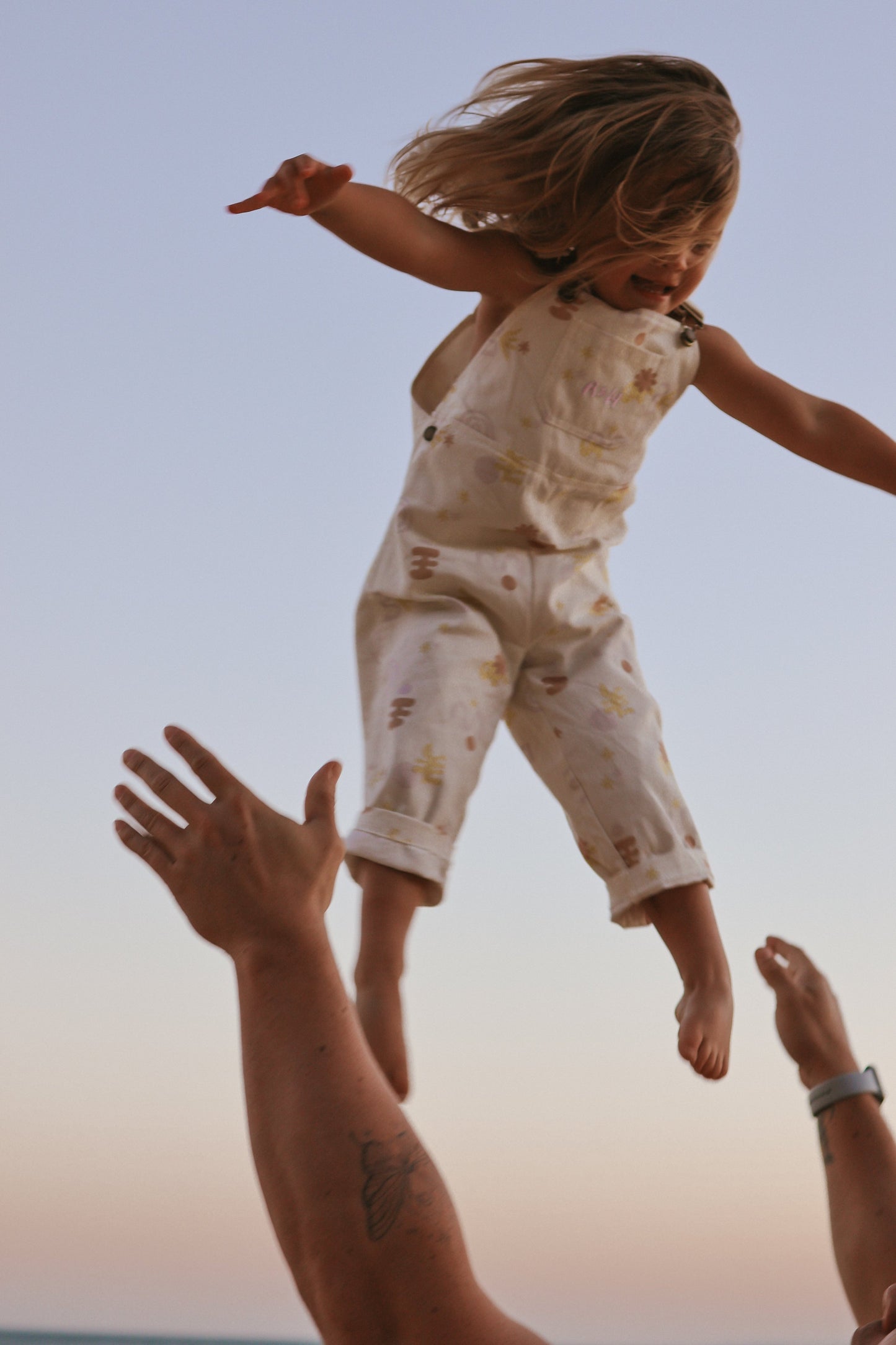 Seaside Spring Overalls | Coral