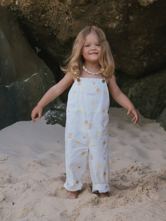 Seaside Spring Overalls | Coral