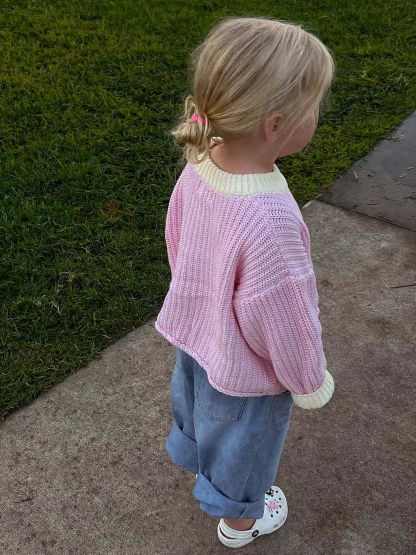Chunky Knit Jumper | Pink
